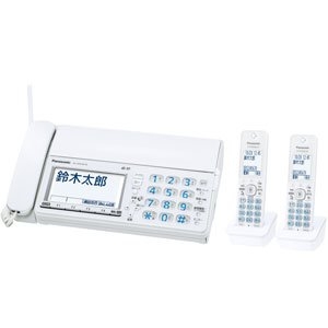 (中古品) パナソニック デジタルコードレス普通紙ファクス(子機2台付き) ホワイト KX-PZ610DW-W 36,218円