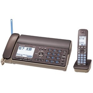 (中古品) パナソニック おたっくす デジタルコードレスFAX 子機2台付き 1.9GHz DECT準拠方式 ブラウン KX-PD502DW-T