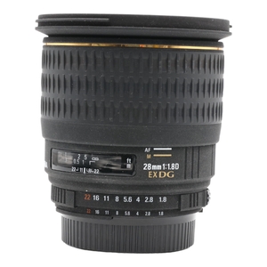 (中古品) SIGMA 単焦点広角レンズ 28mm F1.8 EX DG ASPHERICAL MACRO ニコン用 フルサイズ対応