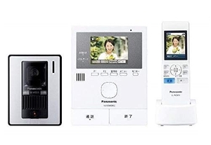 (中古品) パナソニック ワイヤレスモニター付 テレビドアホン どこでもドアホン VL-SWD302KL