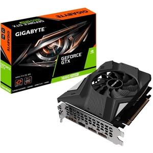 (中古品) Gigabyte GeForce GTX 1660 Super Mini ITX OC 6G グラフィックスカード、6GB 192-bit GDDR6、Gv-N166SIXOC-6GD ビデオカード。