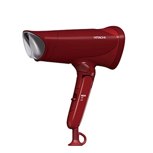 (中古品) 日立 ヘアドライヤー マイナスイオン 大風量1.9？/分 独立温冷切替ボタン 持ちやすいハンドル形状 HID-T600B R レッド