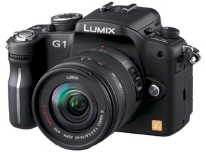 (中古品) パナソニック デジタル一眼カメラ LUMIX (ルミックス) G1 レンズキット コンフォートブラック DMC-G1K-K