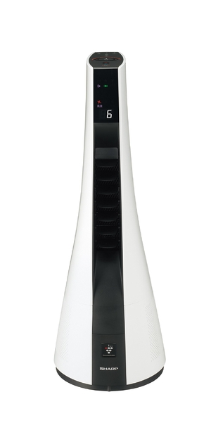 (中古品) SHARP プラズマクラスター搭載 ヒートイオンファン ホワイト系 PF-FTH1-W