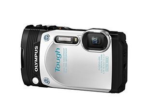 (中古品) OLYMPUS コンパクトデジタルカメラ STYLUS TG-870 Tough ホワイト 防水性能15m 180°可動式液晶 TG-870 WHT