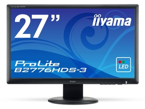(中古品) iiyama 昇降・ピボット機能対応 + ホワイトLEDバックライト搭載 27型ワイド液晶ディスプレイ ProLite B2776HDS-B3