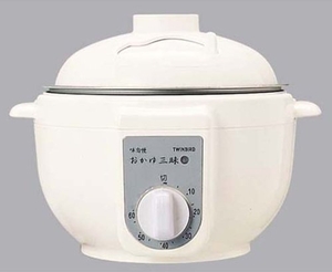 (中古品) TWINBIRD 電気おかゆ鍋 おかゆ三昧 RM-525W