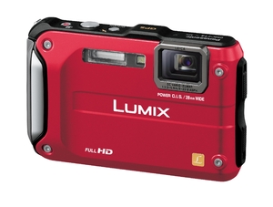 (中古品) パナソニック デジタルカメラ LUMIX FT3 スパーキーレッド DMC-FT3-R
