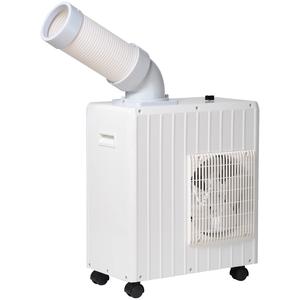 (中古品) [山善] ミニ スポットエアコン 【工事不要】 業務用 パワフル風量(強・弱) キャスター付き 3Lドレンタンク付き 除湿水排水 フレキシブルダクト MSA-Y18