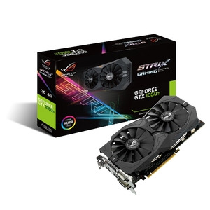 (中古品) ASUS R.O.G. STRIXシリーズ NVIDIA GeForce GTX1050Ti搭載ビデオカード オーバークロック メモリ4GB STRIX-GTX1050TI-O4G-GAMING