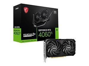 (中古品) MSI GeForce RTX 4060 Ti VENTUS 2X BLACK 8G OC グラフィックスボード VD8517