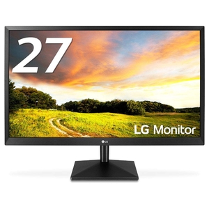 (中古品) LG モニター ディスプレイ 27MK400H-B 27インチ/フルHD/TN 非光沢/HDMI端子付/ブルーライト低減機能/FreeSync・DASモード搭載/応答速度2ms