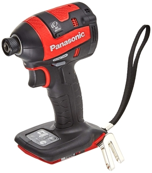 (中古品) パナソニック 充電インパクト EZ75A7 デュアル (14.4V/18V対応) 小型全長118ｍｍ IP56 本体のみ(電池パック・充電器・ケース別売) インパクトドライバー 赤 EZ75A7X-R