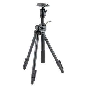 (中古品) Velbon 三脚 VS-443Q 4段 レバーロック 脚径23mm 小型 自由雲台 V4-unit付 クイックシュー対応 アルミ脚 310064