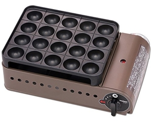 (中古品) Iwatani カセットガスたこ焼器 スーパー炎たこ(えんたこ) ブロンズ&amp;ブラック CB-ETK-1