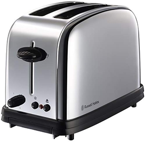 (中古品) 大石アンドアソシエイツ ラッセルホブス トースター 2枚焼 ポップアップ式 シルバー 13766JP