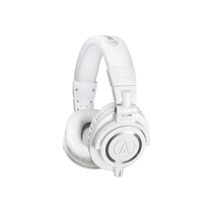 (中古品) オーディオテクニカ プロフェッショナルモニターヘッドホン ATH-M50xWH ホワイト スタジオレコーディング / ミキシング / DJ /トラックメイキング