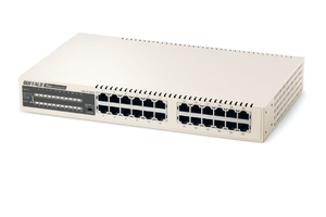 (中古品) BUFFALO Giga スイッチングHub 24ポート LSW3-GT-24NSR