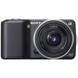 (中古品) ソニー SONY ミラーレス一眼α NEX-3 薄型広角レンズキット ブラック NEX-3A/B