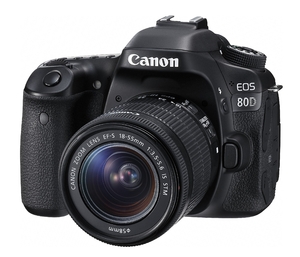 (中古品) Canon デジタル一眼レフカメラ EOS 80D レンズキット EF-S18-55mm F3.5-5.6 IS STM 付属 EOS80D1855ISSTMLK