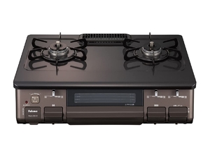 (中古品) パロマ ガステーブル 水無し片面焼き 3つの安心機能搭載 59cm プロパンガス(LPG) 右強火 IC-S806BM-R-LPG ブラウン