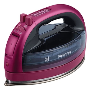 (中古品) パナソニック コードレススチームWヘッドアイロン ピンク NI-WL706-P