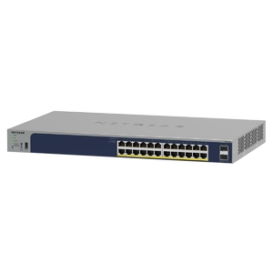 (中古品) 【正規品】 ネットギア NETGEAR スイッチングハブ 24ポート 1G (SFPx2) PoE+ (190W) 金属筐体 リミテッドライフタイムハードウェア クラウド管理 スマートスイッチ GS724TP-300JPS