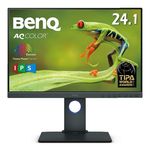 (中古品) BenQ SW240 カラーマネジメントモニター (24.1インチ/WUXGA 1920 x1200/IPS/16:10/AdobeRGB 99%/DCI-P3 95%/HWキャリブレーション対応/AdobeRGB/写真編集用)