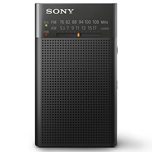 (中古品) ソニー ハンディーポータブルラジオ ICF-P27 : FM/AM/ワイドFM対応 縦置き型/ロングバッテリー/電気的チューニング ブラック ICF-P27 BC