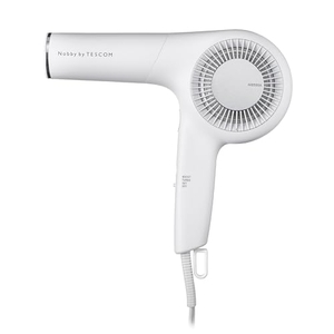 (中古品) テスコム ヘアドライヤー プロフェッショナルプロテクトイオン 大風量 速乾 軽量 スタンド付き 温冷自動切替 高耐久 NIB500A ラク抜きプラグ Nobby by TESCOM ノビー ホワイトアッシュ NIB500A-W