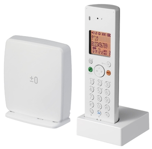 (中古品) プラスマイナスゼロ ±0 DECTコードレス 電話機 ホワイト XMT-Z040 (W)