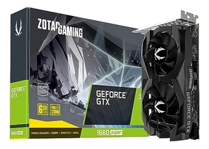 (中古品) ZOTAC Gaming GeForce GTX 1660 Super 6GB GDDR6 192ビット ゲームグラフィックカード 超コンパクト ZT-T16620F-10L