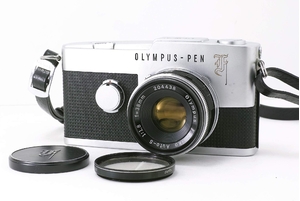 (中古品) Olympus Pen Ｆ 38mmF1.8付き