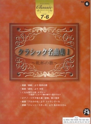 (中古品) エレクトーングレード7~6級 クラシックシリーズ(6)クラシック名曲集 1~乾杯の歌~ (STAGEAクラシック・シリーズ〈グレード7~6級〉)