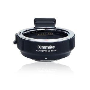 (中古品) Commlite レンズマウントアダプター CM-AEF-MFT (キヤノンEFマウントレンズ → マイクロフォーサーズマウント変換) 電子接点付き