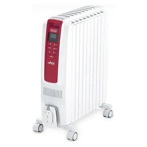 (中古品) デロンギDelonghi オイルヒーター（デロンギヒーター）ドラゴンデジタルスマート QSD0915-RD 1500W ホワイト+レッド 省エネ暖房 23,423円