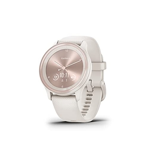(中古品) ガーミン(GARMIN) vivomove Sport Peach Gold/Ivory ハイブリッドスマートウォッチ 【日本正規品】 小