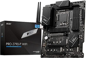 (中古品) MSIマザーボード PRO Z790-P WIFI DDR5 第14/13/12世代CPU(LGA1700)対応 ATX 拡張ヒートシンクM.2 Shield Frozr [Intel Z790搭載] MB5917