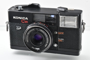 (中古品) フィルムカメラ 人気 女子 フィルムカメラ Konica コニカ C35 EF HEXANON ヘキサノン 38mm F2.8 46φ ピッカリコニカ