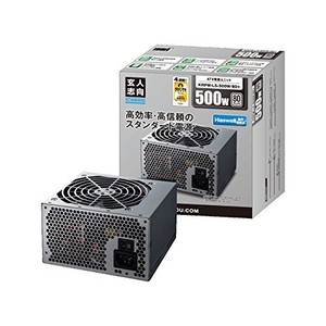 (中古品) 玄人志向 STANDARDシリーズ 80 PLUS 500W ATX電源 KRPW-L5-500W/80+