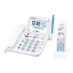 (中古品) パナソニック コードレス電話機(子機1台付き) VE-GD68DL-W（ホワイト）