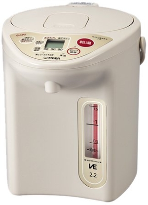 (中古品) タイガー VE電気ポット 「とく子さん」 省エネコース付き 2.2L ベージュ PIF-A220-C