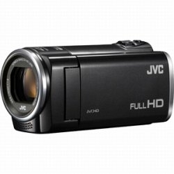 (中古品) ビクター JVC SD対応 フルハイビジョンビデオカメラ(クリアブラック) GZ-E77-B