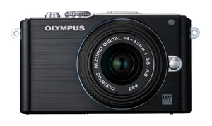 (中古品) OLYMPUS ミラーレス一眼 PEN Lite E-PL3 レンズキット ブラック E-PL3 LKIT BLK