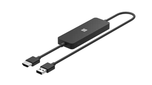 (中古品) マイクロソフト 4K ワイヤレス ディスプレイ アダプター UTH-00036 : Wi-Fi不要 Miracast パソコンやスマホの画面をミラーリング USB給電可 最大30fps (ブラック) Windows Android Surface 対応