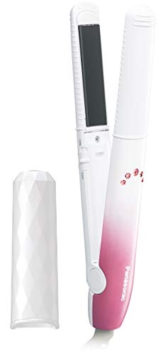 (中古品) パナソニック ヘアアイロン カール・ストレート両用 海外対応 2Way ピンク調 EH-HV16-P