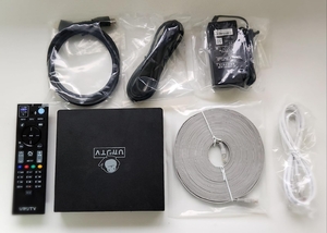 (中古品) (中古品) ひかりTV 初期化済み 4K対応 トリプルチューナー ST-3400 ※レンタル月々550円支払い不要 (フルセット(本体＋電源コード＋リモコン LANケーブル(5mと5？）＋HDMIケーブル))