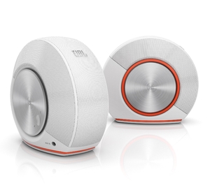 (中古品) JBL Pebbles バスパワードスピーカー USB/DAC内蔵 ホワイト JBLPEBBLESWHTJN 【国内正規品】