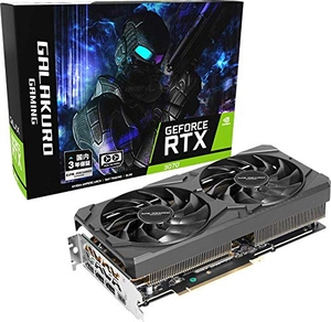 (中古品) 玄人志向 NVIDIA GeForce RTX3070搭載 グラフィックボード GDDR6 8GB GALAKURO GAMINGシリーズ GG-RTX3070-E8GB/OC/DF2