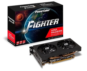 (中古品) POWERCOLOR グラフィックボード AMD Radeon RX6500XT GDDR6 4GB 搭載モデル 【品】 AXRX 6500XT 4GBD6-DH/OC